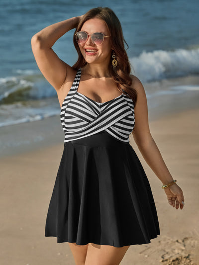 princess polly baby blue dress Yours Curve Lurex Crinkle Mini Beach Dress - Black