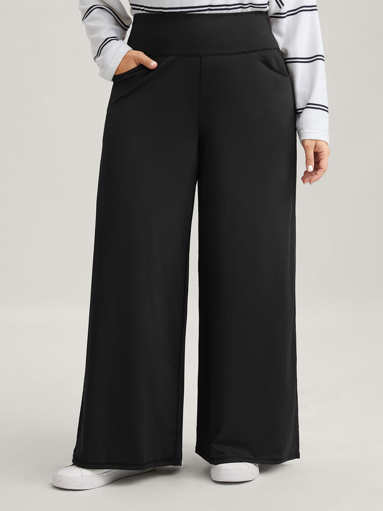 Super Stretchy Wide Leg Casual Pocket Pants